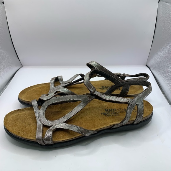 NAOT Dorith Silver Ankle Strap Sandals Women’s Size 42/ US 11 - Picture 3 of 6